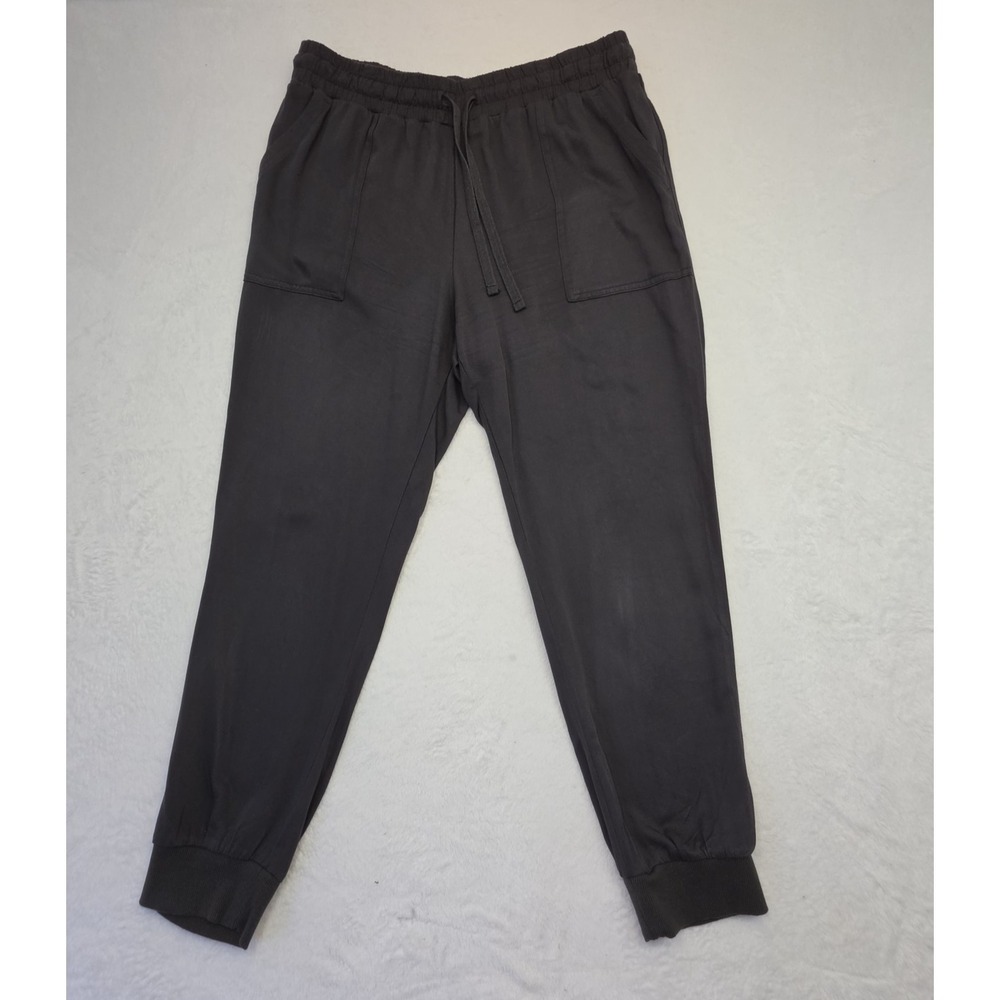 Splendid Gray Jogger Pants Women's Size L Drawstring Lounge Athleisure